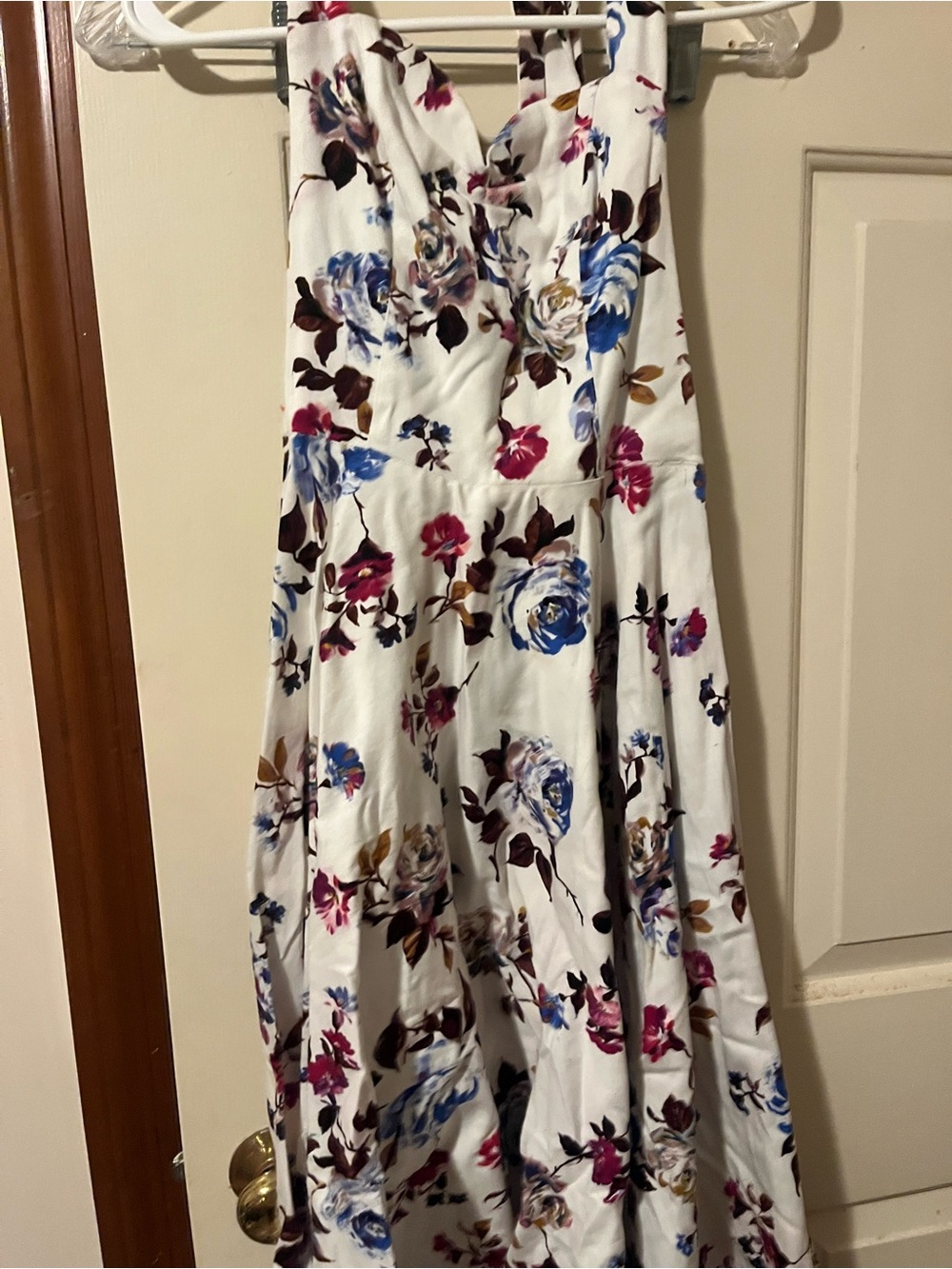Halter Top Cottage Core Floral Dress